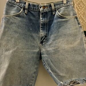 Vintage Rustler Denim Cut off Jean shorts Denim Womens Shorts Mens Shorts